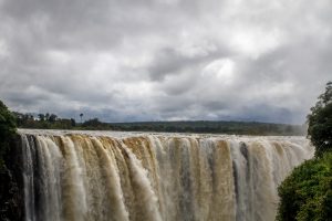 The Victoria Falls from the Zimbabwe side.